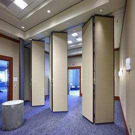 Folding Removable Soundproof Partition Wall 85mm Thickness Melamine Surface