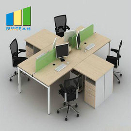 Customized Color Office Furniture Partitions / Modular Office Cubicles