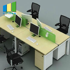 Customized Color Office Furniture Partitions / Modular Office Cubicles