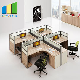 4 Seat Office Furniture Partitions With Powder Coated Finish 5 Years Warranty