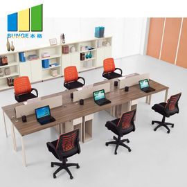 4 Seat Office Furniture Partitions With Powder Coated Finish 5 Years Warranty