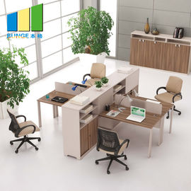 4 Seat Office Furniture Partitions With Powder Coated Finish 5 Years Warranty