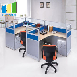 Fashion Office Furniture Partitions / Office Workstation Table With 1.5mm Thickness Steel Leg