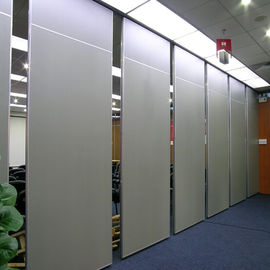 Banquet Hall Acoustic Wooden Collapsible Partition Walls With Double Pass Door