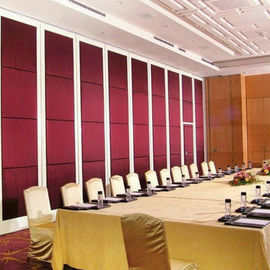 Collapsing Movable MDF Finish Folding Acoustic Partition Walls For Banquet Hall Hotel