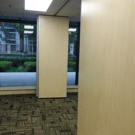 Customized Height 65 mm Interior Wood MDF Finished Sound Absorption Folding Partition Wall