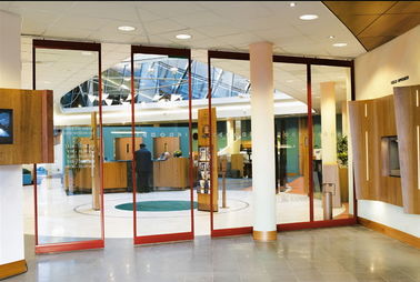 Aluminum Track Profile For Double Glass Acoustic Folding Movable Office Glass Partitions Wall