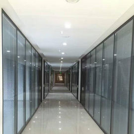 Tempered Glass Soundproof Fireproof Seperation Wall Glass Partition Wall For Office