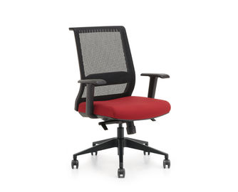 Adjustable Swivel Mesh Office Chairs , Meeting Room Sliding High Back Executive Chairs