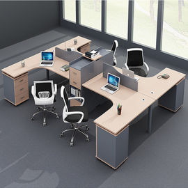 MDF Surface With 45 Degree Inclining Office Workstation Desk For Staff Area