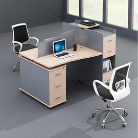 MDF Surface With 45 Degree Inclining Office Workstation Desk For Staff Area
