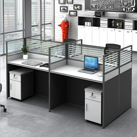 Eco - Friendly Aluminum Cubicle Modular Office Workstation / Office Furniture Sets
