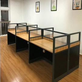 Modern 6 Seat Cubicle Work Station Office Furniture Partitions Environmentally - Friendly