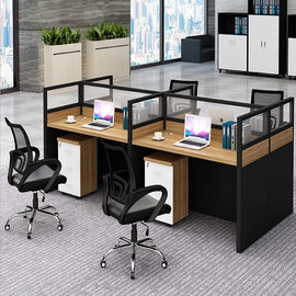 Modern 6 Seat Cubicle Work Station Office Furniture Partitions Environmentally - Friendly