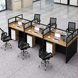 Modern 6 Seat Cubicle Work Station Office Furniture Partitions Environmentally - Friendly