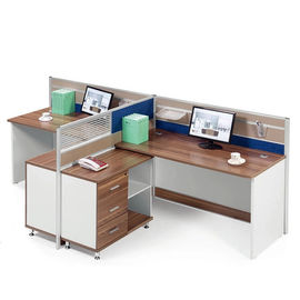 Adjustable 4 Person Office Workstation / Modular Office Furniture Cubicles