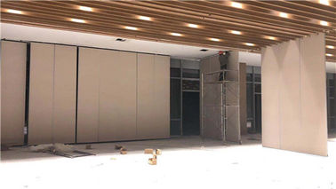 Sliding Aluminium Track Roller Ballroom Sliding Wall Partitions / Acoustic Room Dividers