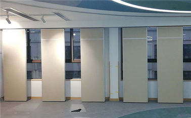 Sliding Aluminium Track Roller Ballroom Sliding Wall Partitions / Acoustic Room Dividers