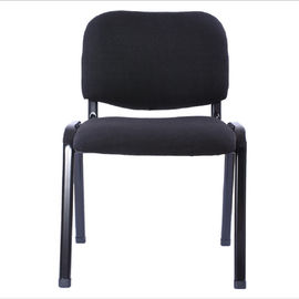 Blue Ergonomic Office Chair , Meeting Room Or Visiting Room Chairs Without Wheels