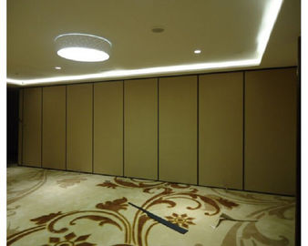 OEM Acoustic Partition Wall 85 MM Demountable Separation Shutter Removable Sliding Wooden Panels