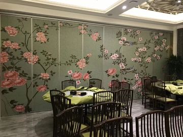 School Decorative Movable Partition Wall Fabric Or Leather Material