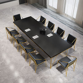 Customized Melamine Rectangle Office Conference Table For 10 People