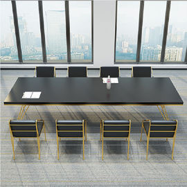 Customized Melamine Rectangle Office Conference Table For 10 People