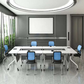 Steel Frame Modern Conference Table Tops For Training Center 3 Years Warranty