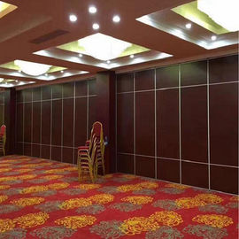 Soundproof Moveable Doors Sliding Partition Walls Wooden Surface ISO9001