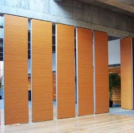 MDF Board Laminated Fireproof Sliding Rotating Movable Partition Wall For Hotel