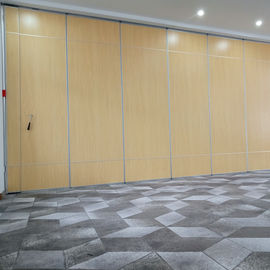Wooden Sliding Sound Proof Partitions / Meeting Room Movable Wall Panel