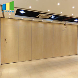 Wooden Sliding Sound Proof Partitions / Meeting Room Movable Wall Panel