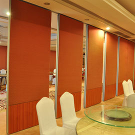 Soundproof Sliding Folding Partitions For Auditorium With Aluminum Frame MDF Finish