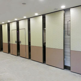 Wooden Material Operable Acoustic Folding Partition Walls For Training Center