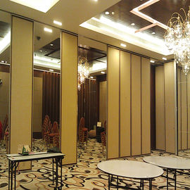 Melamine Finish Folding Partition Walls For Banquet Hall / Ballroom