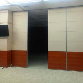 Hotel Wooden Operable Sliding Folding Partition / Acoustic Movable Partition Wall