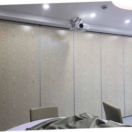 Hotel Wooden Operable Sliding Folding Partition / Acoustic Movable Partition Wall