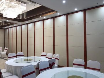 Hotel Removable Wall Partitions Floor To Ceiling Sliding Aluminium Track System