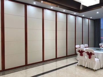 Office Decoration Movable Wood Folding Partition Walls For Multi Function Hall