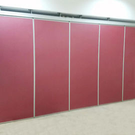 Banquet Hall Acoustic Movable Wooden Collapsible Partition Walls With Double Pass Door