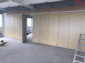 Sliding Movable Office Partition Wall With Wheels Maximum 6 Meters Height