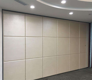 Mobile Acoustic Restaurant Partition Wall With Fabric Wrap MDF Surface