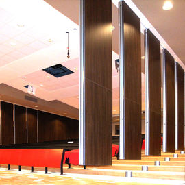 Aluminium Frame Sliding Folding Wooden Banquet Hall Partition Soundproof Movable Walls for Restaurants