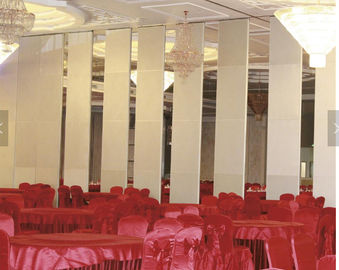Banquet Hall Acoustic Movable Walls / Wooden Soundproof Sliding Room Folding Partitions