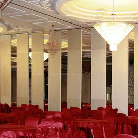 Banquet Hall Acoustic Movable Walls / Wooden Soundproof Sliding Room Folding Partitions