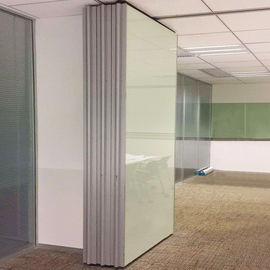 Frameless Folding Easy Install Sliding Movable Partition Wall For Balcony Hotel