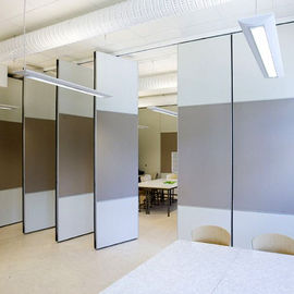 Aluminium Sliding Acoustic Room Dividers Office Removable Partitions For Conference Room