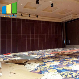 Hotel Folding Movable Partition Walls / Banquet Hall Removable Acoustic Room Partitions