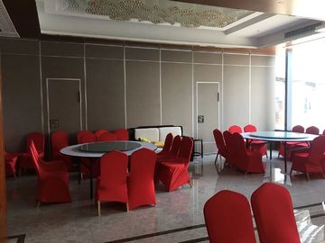Modern Hotel Movable Wall Acoustic Partition Wall Aluminium Sliding Track