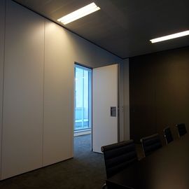 Aluminum Automatic Sliding Conference Room Mobile Doors Partition Wall